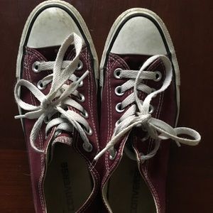 Burgundy Converse